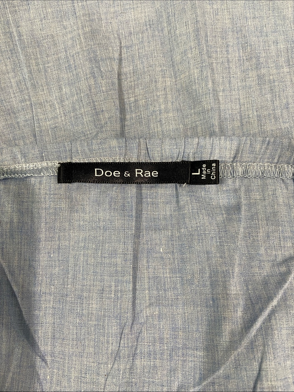 Doe & Rae Sky Blue Button-Front Tank - Picture 3 of 3